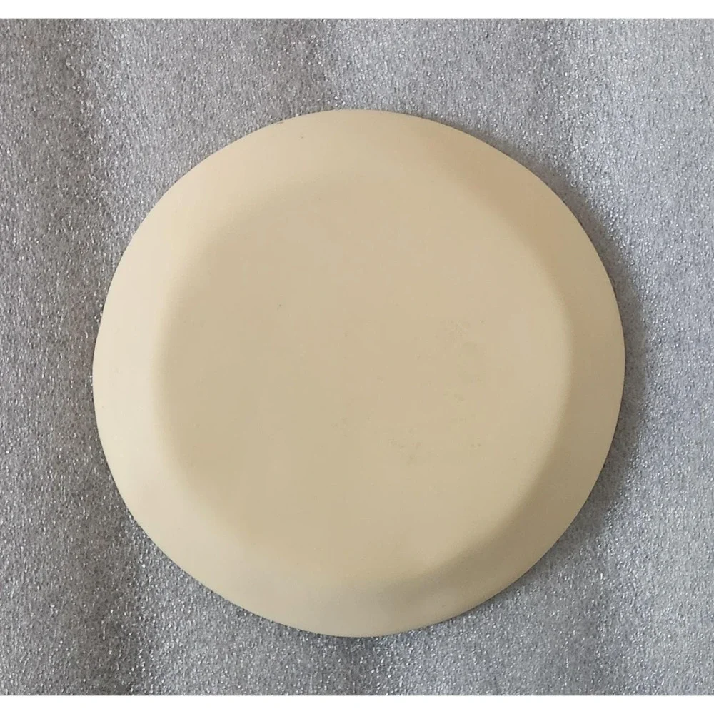Vintage Chinese carved resin decorative plate with a landscape motif